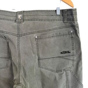 Kuhl Revolvr Pants Mens Actual 38x33 Olive Green Outdoor Hiking Utility read